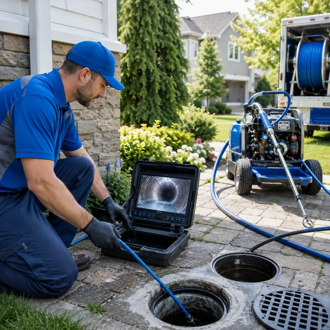 Outdoor drain cleaning professionals serving Versailles, IL