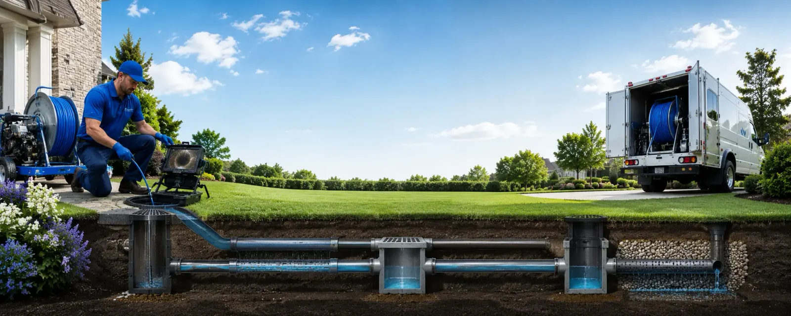 Outdoor drain cleaning information for Versailles, IL